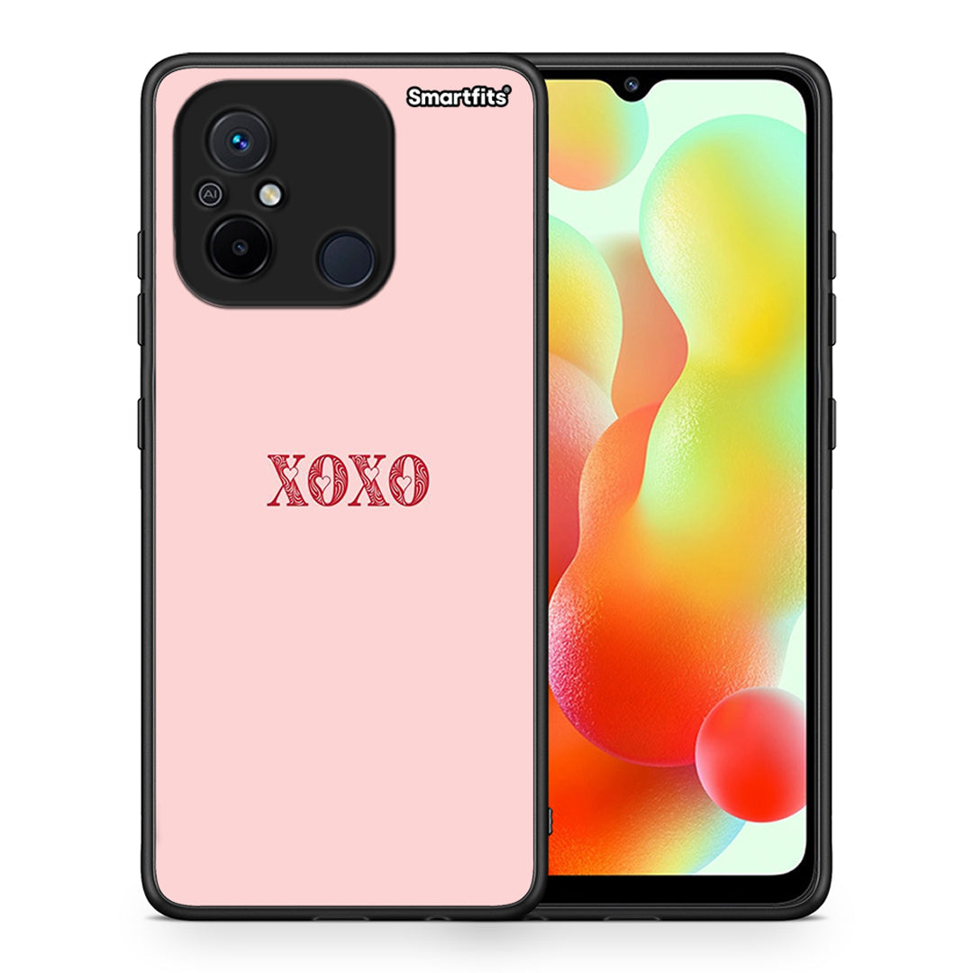 Θήκη Xiaomi Poco C55 XOXO Love από τη Smartfits με σχέδιο στο πίσω μέρος και μαύρο περίβλημα | Xiaomi Poco C55 XOXO Love Case with Colorful Back and Black Bezels