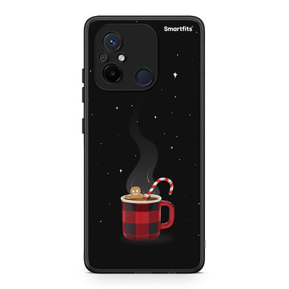Θήκη Xiaomi Poco C55 Xmas Bathing από τη Smartfits με σχέδιο στο πίσω μέρος και μαύρο περίβλημα | Xiaomi Poco C55 Xmas Bathing Case with Colorful Back and Black Bezels