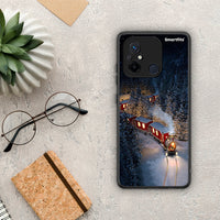 Thumbnail for Θήκη Xiaomi Poco C55 Xmas Train από τη Smartfits με σχέδιο στο πίσω μέρος και μαύρο περίβλημα | Xiaomi Poco C55 Xmas Train Case with Colorful Back and Black Bezels