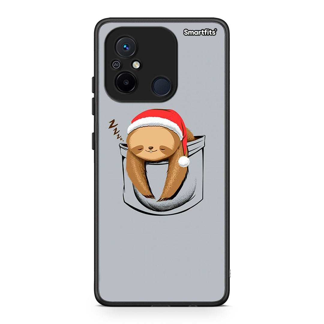 Θήκη Xiaomi Poco C55 Xmas Zzzz από τη Smartfits με σχέδιο στο πίσω μέρος και μαύρο περίβλημα | Xiaomi Poco C55 Xmas Zzzz Case with Colorful Back and Black Bezels