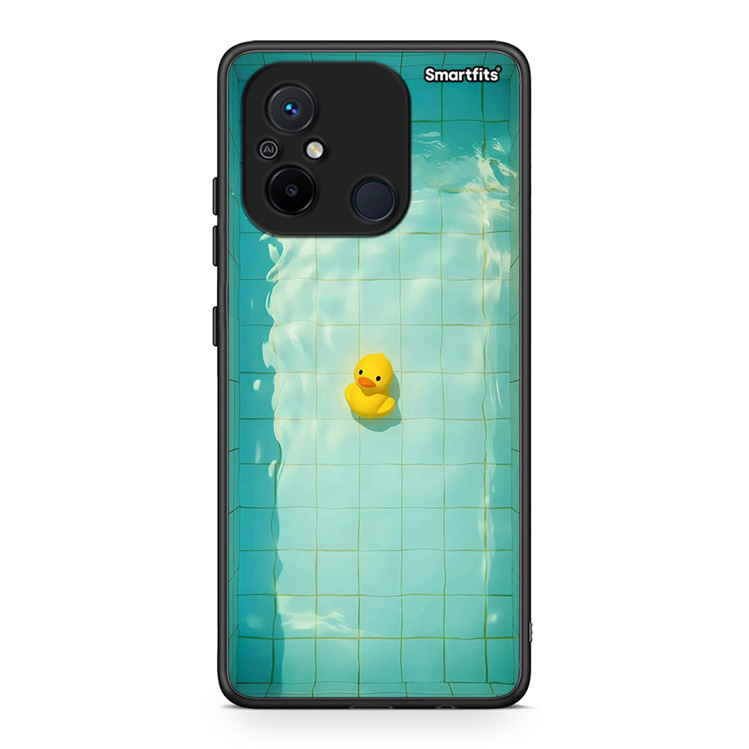 Θήκη Xiaomi Redmi 12C Yellow Duck από τη Smartfits με σχέδιο στο πίσω μέρος και μαύρο περίβλημα | Xiaomi Redmi 12C Yellow Duck Case with Colorful Back and Black Bezels