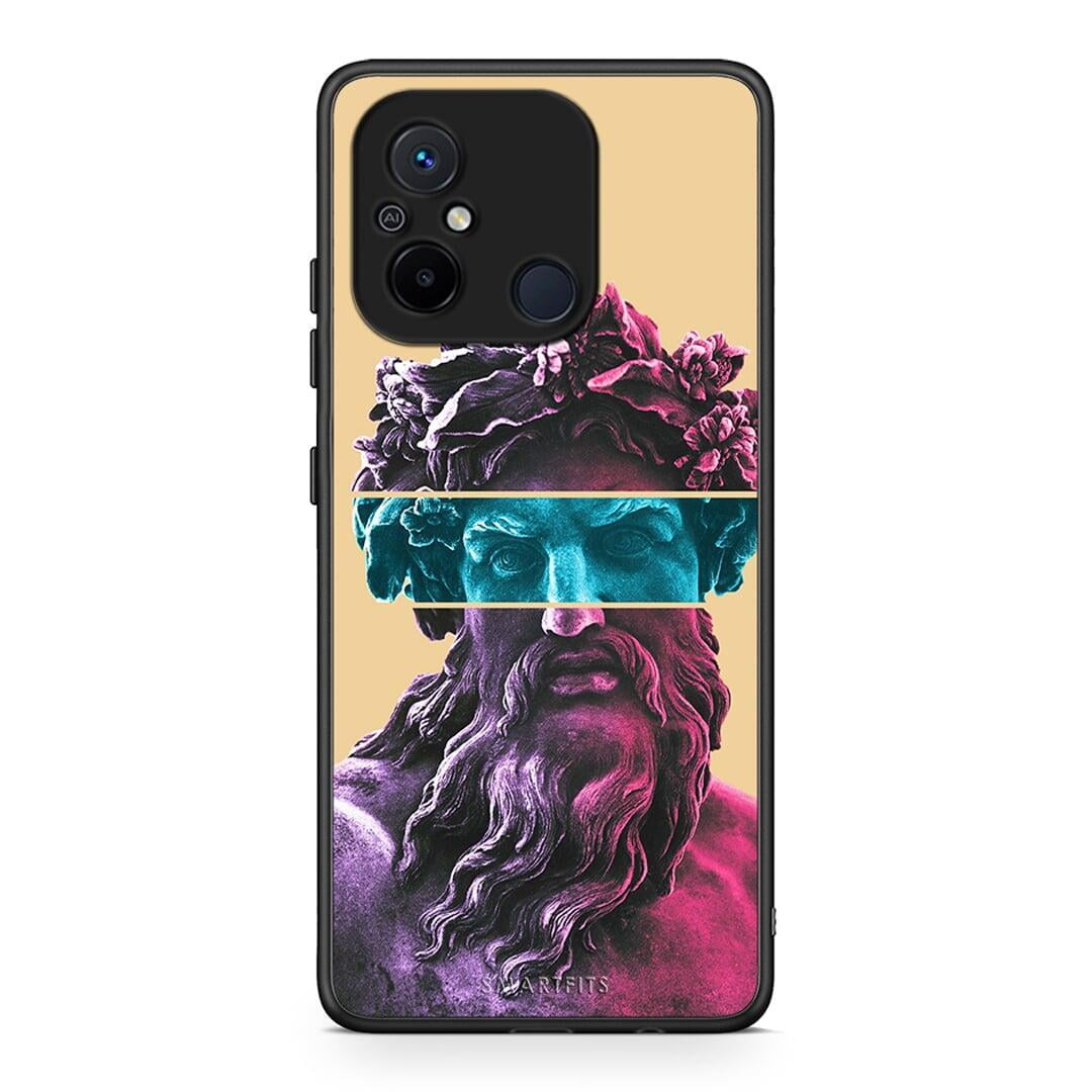 Θήκη Xiaomi Poco C55 Zeus Art από τη Smartfits με σχέδιο στο πίσω μέρος και μαύρο περίβλημα | Xiaomi Poco C55 Zeus Art Case with Colorful Back and Black Bezels