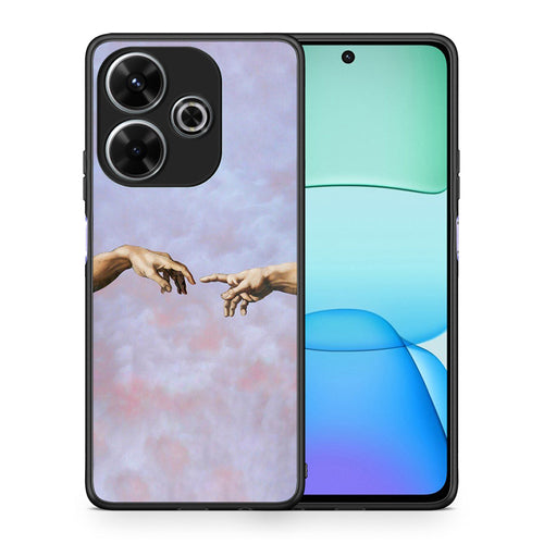 Θήκη Xiaomi Redmi 13 Adam Hand από τη Smartfits με σχέδιο στο πίσω μέρος και μαύρο περίβλημα | Xiaomi Redmi 13 Adam Hand case with colorful back and black bezels