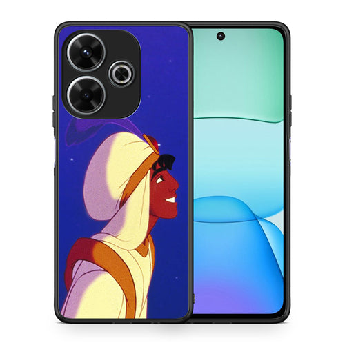 Θήκη Xiaomi Redmi 13 Alladin And Jasmine Love 1 από τη Smartfits με σχέδιο στο πίσω μέρος και μαύρο περίβλημα | Xiaomi Redmi 13 Alladin And Jasmine Love 1 case with colorful back and black bezels
