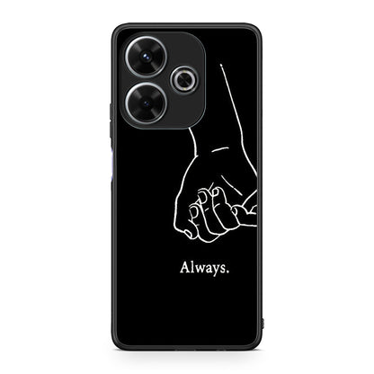 Xiaomi Redmi 13 Always & Forever 1 Θήκη Αγίου Βαλεντίνου από τη Smartfits με σχέδιο στο πίσω μέρος και μαύρο περίβλημα | Smartphone case with colorful back and black bezels by Smartfits