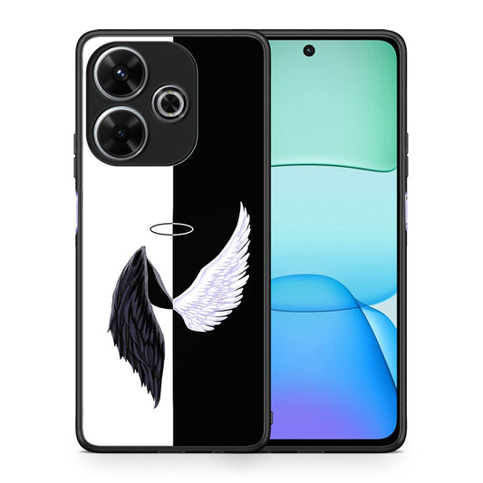 Θήκη Xiaomi Redmi 13 Angels Demons από τη Smartfits με σχέδιο στο πίσω μέρος και μαύρο περίβλημα | Xiaomi Redmi 13 Angels Demons case with colorful back and black bezels