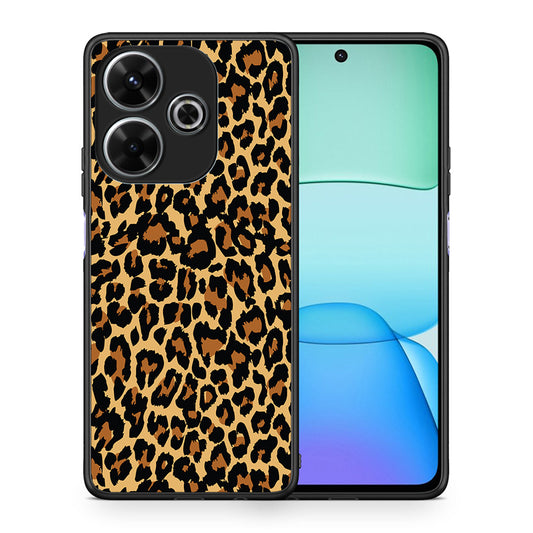 Θήκη Xiaomi Redmi 13 Leopard Animal από τη Smartfits με σχέδιο στο πίσω μέρος και μαύρο περίβλημα | Xiaomi Redmi 13 Leopard Animal case with colorful back and black bezels