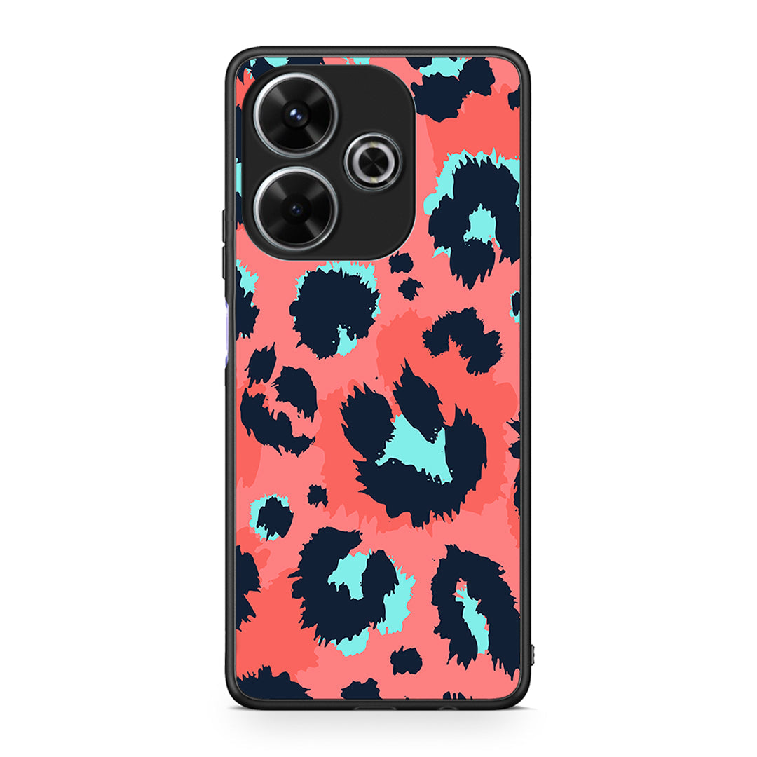 22 - Xiaomi Redmi 13 Pink Leopard Animal case, cover, bumper