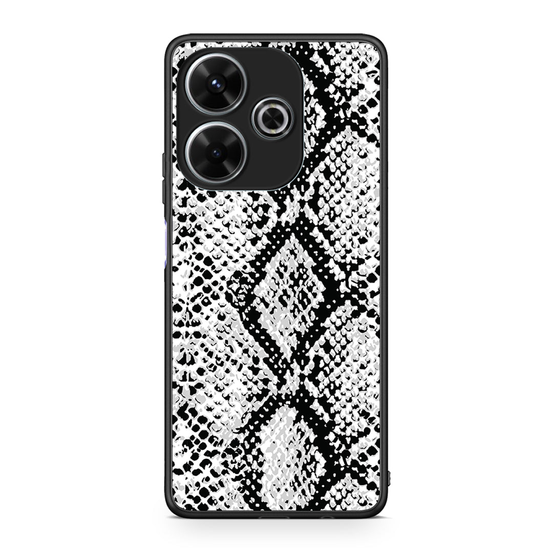 24 - Xiaomi Redmi 13 White Snake Animal case, cover, bumper