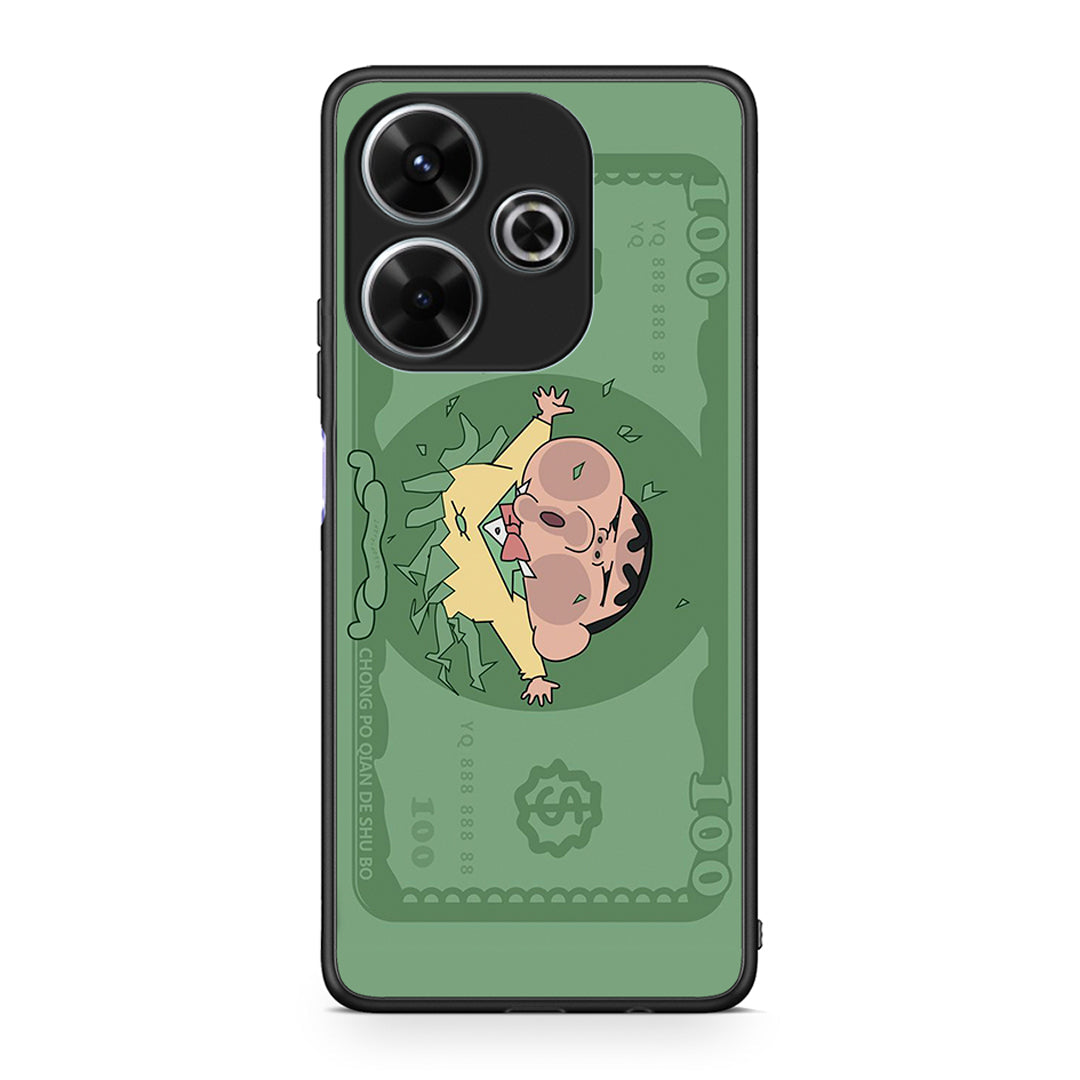 Xiaomi Redmi 13 Big Money Θήκη Αγίου Βαλεντίνου από τη Smartfits με σχέδιο στο πίσω μέρος και μαύρο περίβλημα | Smartphone case with colorful back and black bezels by Smartfits