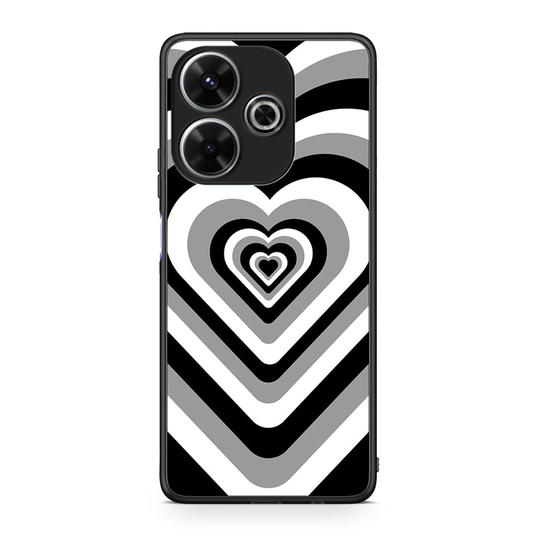 Xiaomi Redmi 13 Black Hearts θήκη από τη Smartfits με σχέδιο στο πίσω μέρος και μαύρο περίβλημα | Smartphone case with colorful back and black bezels by Smartfits