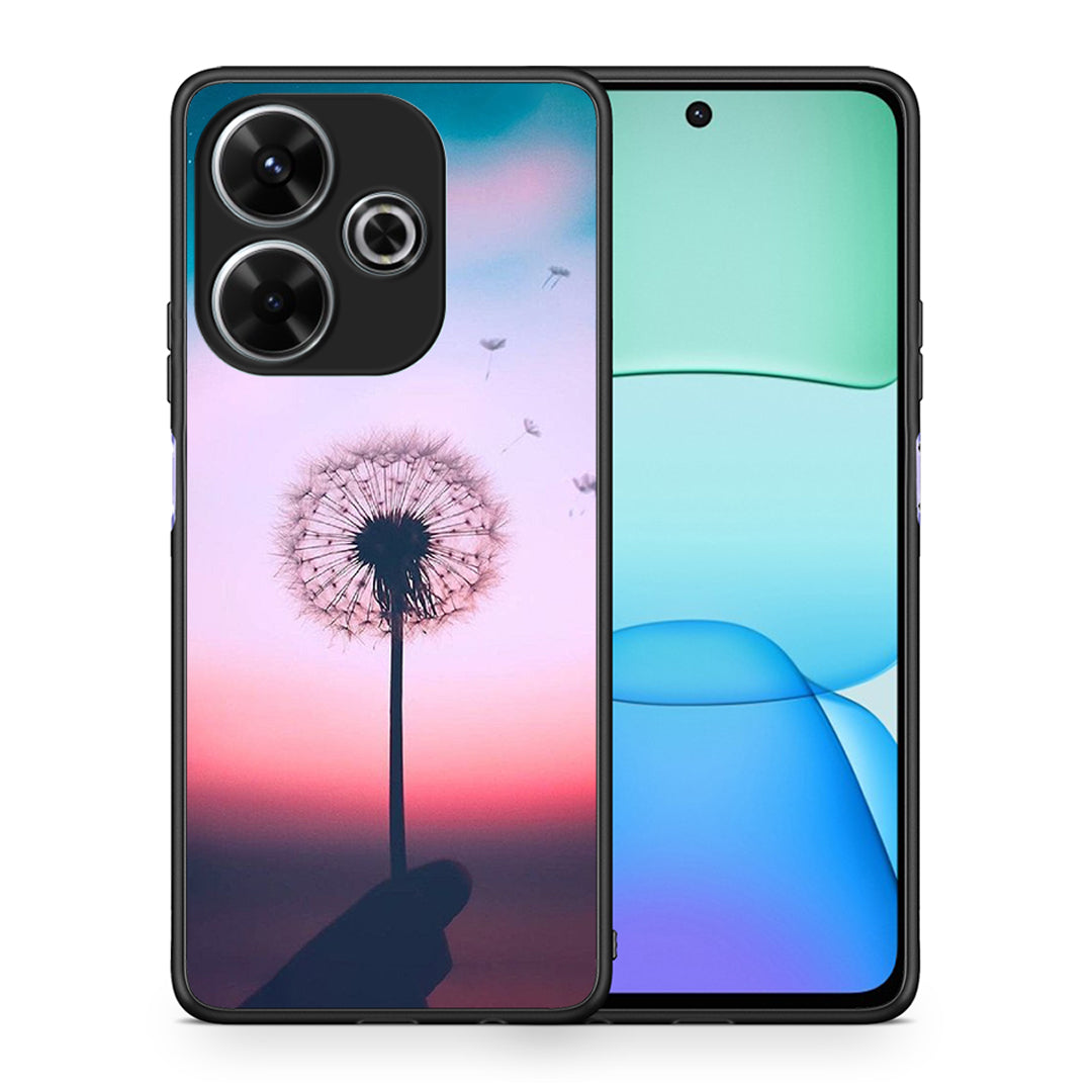 Θήκη Xiaomi Redmi 13 Wish Boho από τη Smartfits με σχέδιο στο πίσω μέρος και μαύρο περίβλημα | Xiaomi Redmi 13 Wish Boho case with colorful back and black bezels