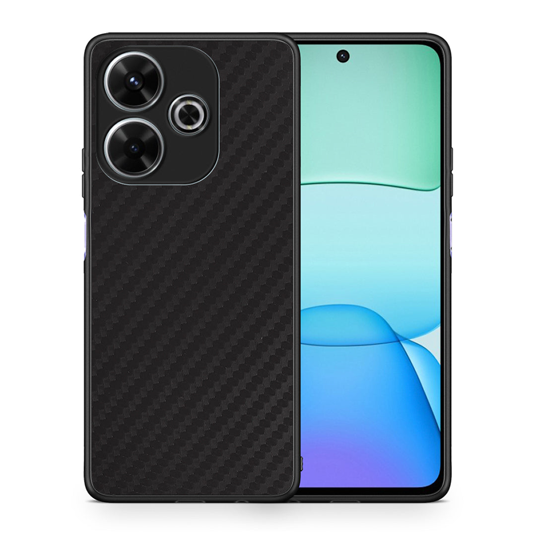 Θήκη Xiaomi Redmi 13 Carbon Black από τη Smartfits με σχέδιο στο πίσω μέρος και μαύρο περίβλημα | Xiaomi Redmi 13 Carbon Black case with colorful back and black bezels