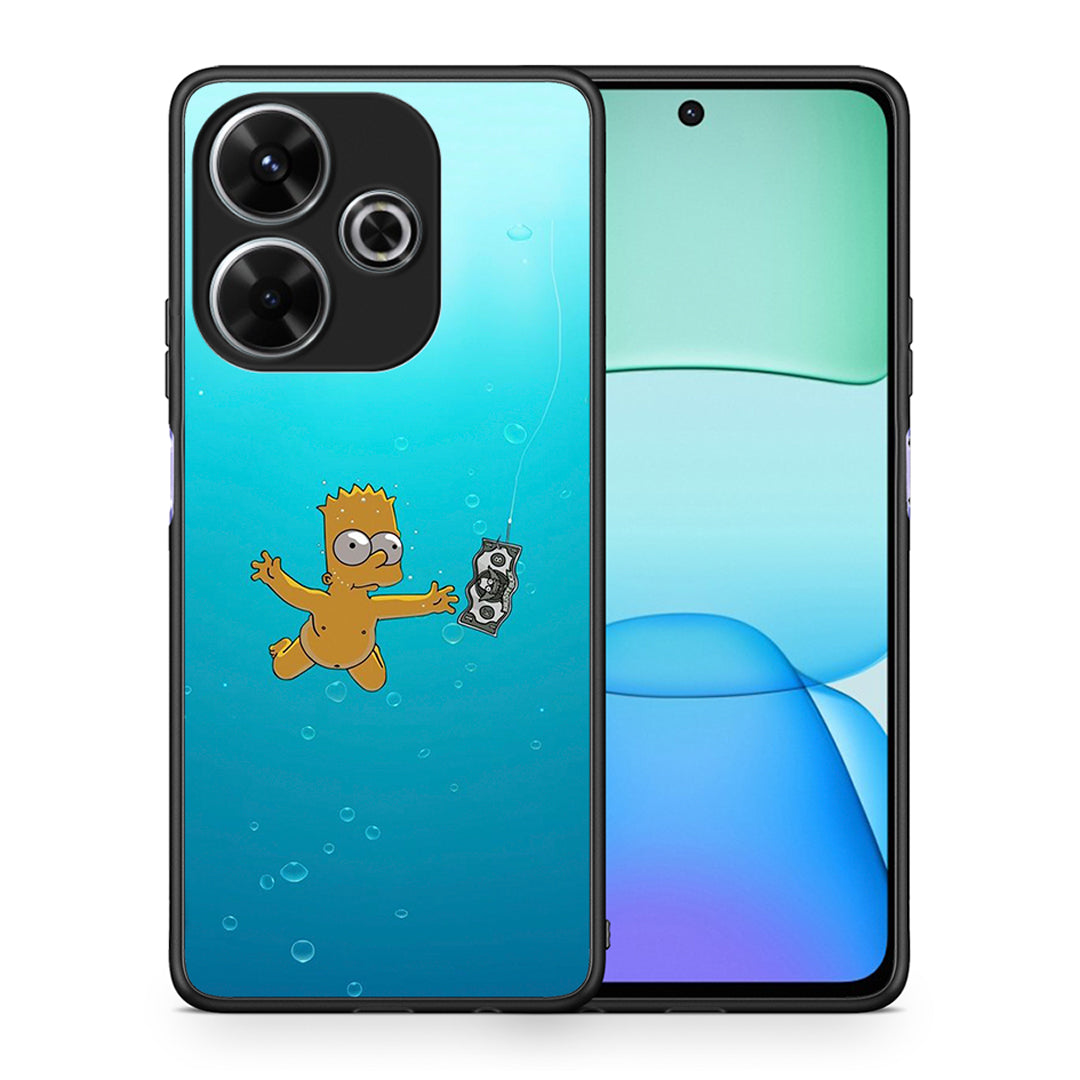 Θήκη Xiaomi Redmi 13 Chasing Money από τη Smartfits με σχέδιο στο πίσω μέρος και μαύρο περίβλημα | Xiaomi Redmi 13 Chasing Money case with colorful back and black bezels