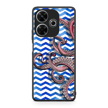 Xiaomi Redmi 13 Chevron Devilfish θήκη από τη Smartfits με σχέδιο στο πίσω μέρος και μαύρο περίβλημα | Smartphone case with colorful back and black bezels by Smartfits