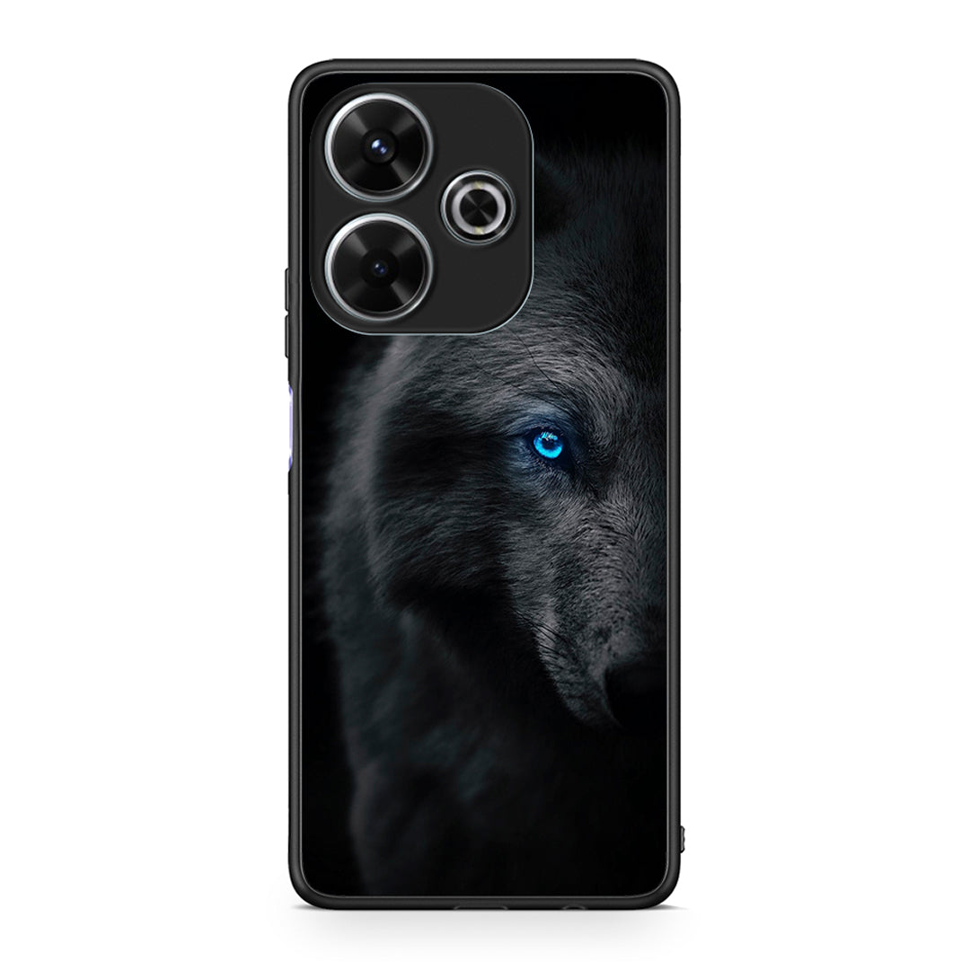 Xiaomi Redmi 13 Dark Wolf θήκη από τη Smartfits με σχέδιο στο πίσω μέρος και μαύρο περίβλημα | Smartphone case with colorful back and black bezels by Smartfits