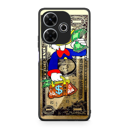 Xiaomi Redmi 13 Duck Money Θήκη από τη Smartfits με σχέδιο στο πίσω μέρος και μαύρο περίβλημα | Smartphone case with colorful back and black bezels by Smartfits