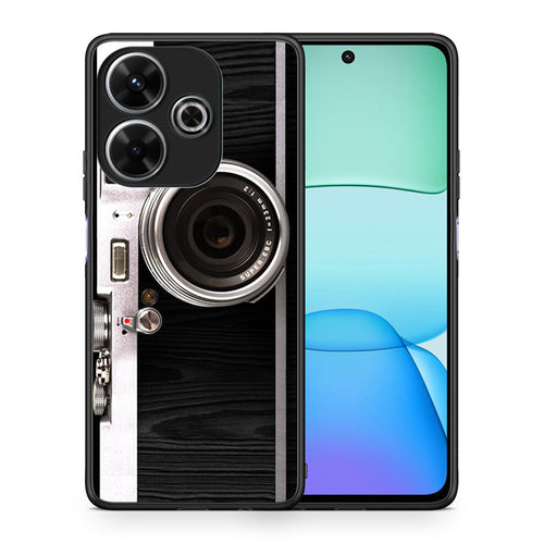 Θήκη Xiaomi Redmi 13 Emily In Paris από τη Smartfits με σχέδιο στο πίσω μέρος και μαύρο περίβλημα | Xiaomi Redmi 13 Emily In Paris case with colorful back and black bezels