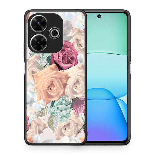 Θήκη Xiaomi Redmi 13 Bouquet Floral από τη Smartfits με σχέδιο στο πίσω μέρος και μαύρο περίβλημα | Xiaomi Redmi 13 Bouquet Floral case with colorful back and black bezels
