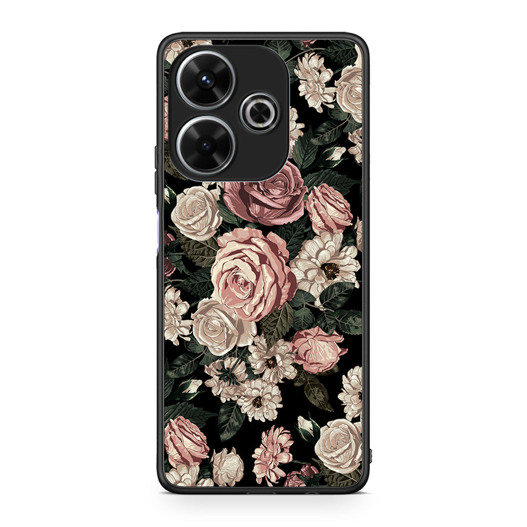 4 - Xiaomi Redmi 13 Wild Roses Flower case, cover, bumper