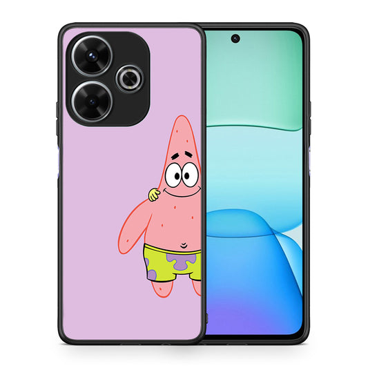 Θήκη Xiaomi Redmi 13 Friends Patrick από τη Smartfits με σχέδιο στο πίσω μέρος και μαύρο περίβλημα | Xiaomi Redmi 13 Friends Patrick case with colorful back and black bezels