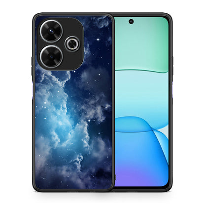 Θήκη Xiaomi Redmi 13 Blue Sky Galaxy από τη Smartfits με σχέδιο στο πίσω μέρος και μαύρο περίβλημα | Xiaomi Redmi 13 Blue Sky Galaxy case with colorful back and black bezels