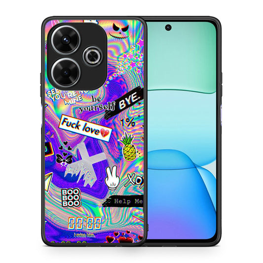 Θήκη Xiaomi Redmi 13 Game Over από τη Smartfits με σχέδιο στο πίσω μέρος και μαύρο περίβλημα | Xiaomi Redmi 13 Game Over case with colorful back and black bezels