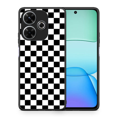 Θήκη Xiaomi Redmi 13 Squares Geometric από τη Smartfits με σχέδιο στο πίσω μέρος και μαύρο περίβλημα | Xiaomi Redmi 13 Squares Geometric case with colorful back and black bezels