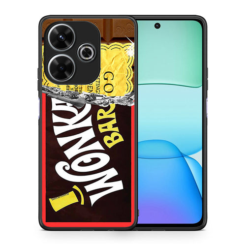 Θήκη Xiaomi Redmi 13 Golden Ticket από τη Smartfits με σχέδιο στο πίσω μέρος και μαύρο περίβλημα | Xiaomi Redmi 13 Golden Ticket case with colorful back and black bezels