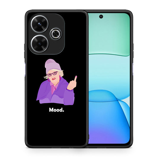 Θήκη Xiaomi Redmi 13 Grandma Mood Black από τη Smartfits με σχέδιο στο πίσω μέρος και μαύρο περίβλημα | Xiaomi Redmi 13 Grandma Mood Black case with colorful back and black bezels
