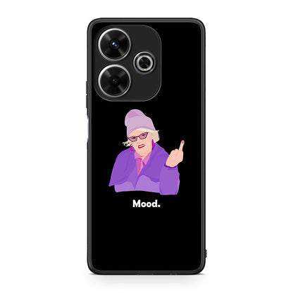 Xiaomi Redmi 13 Grandma Mood Black θήκη από τη Smartfits με σχέδιο στο πίσω μέρος και μαύρο περίβλημα | Smartphone case with colorful back and black bezels by Smartfits