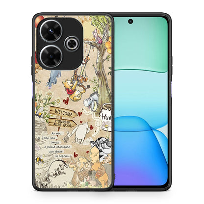 Θήκη Xiaomi Redmi 13 Happy Friends από τη Smartfits με σχέδιο στο πίσω μέρος και μαύρο περίβλημα | Xiaomi Redmi 13 Happy Friends case with colorful back and black bezels