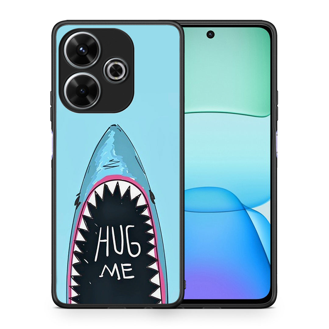 Θήκη Xiaomi Redmi 13 Hug Me από τη Smartfits με σχέδιο στο πίσω μέρος και μαύρο περίβλημα | Xiaomi Redmi 13 Hug Me case with colorful back and black bezels