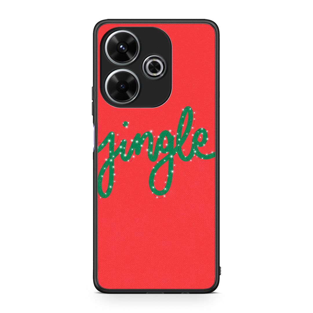 Xiaomi Redmi 13 Jingle Xmas θήκη από τη Smartfits με σχέδιο στο πίσω μέρος και μαύρο περίβλημα | Smartphone case with colorful back and black bezels by Smartfits