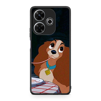 Xiaomi Redmi 13 Lady And Tramp 2 Θήκη Αγίου Βαλεντίνου από τη Smartfits με σχέδιο στο πίσω μέρος και μαύρο περίβλημα | Smartphone case with colorful back and black bezels by Smartfits