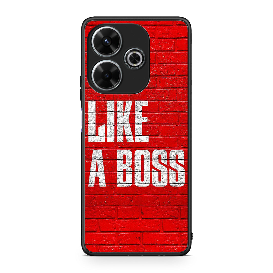 Xiaomi Redmi 13 Like A Boss θήκη από τη Smartfits με σχέδιο στο πίσω μέρος και μαύρο περίβλημα | Smartphone case with colorful back and black bezels by Smartfits