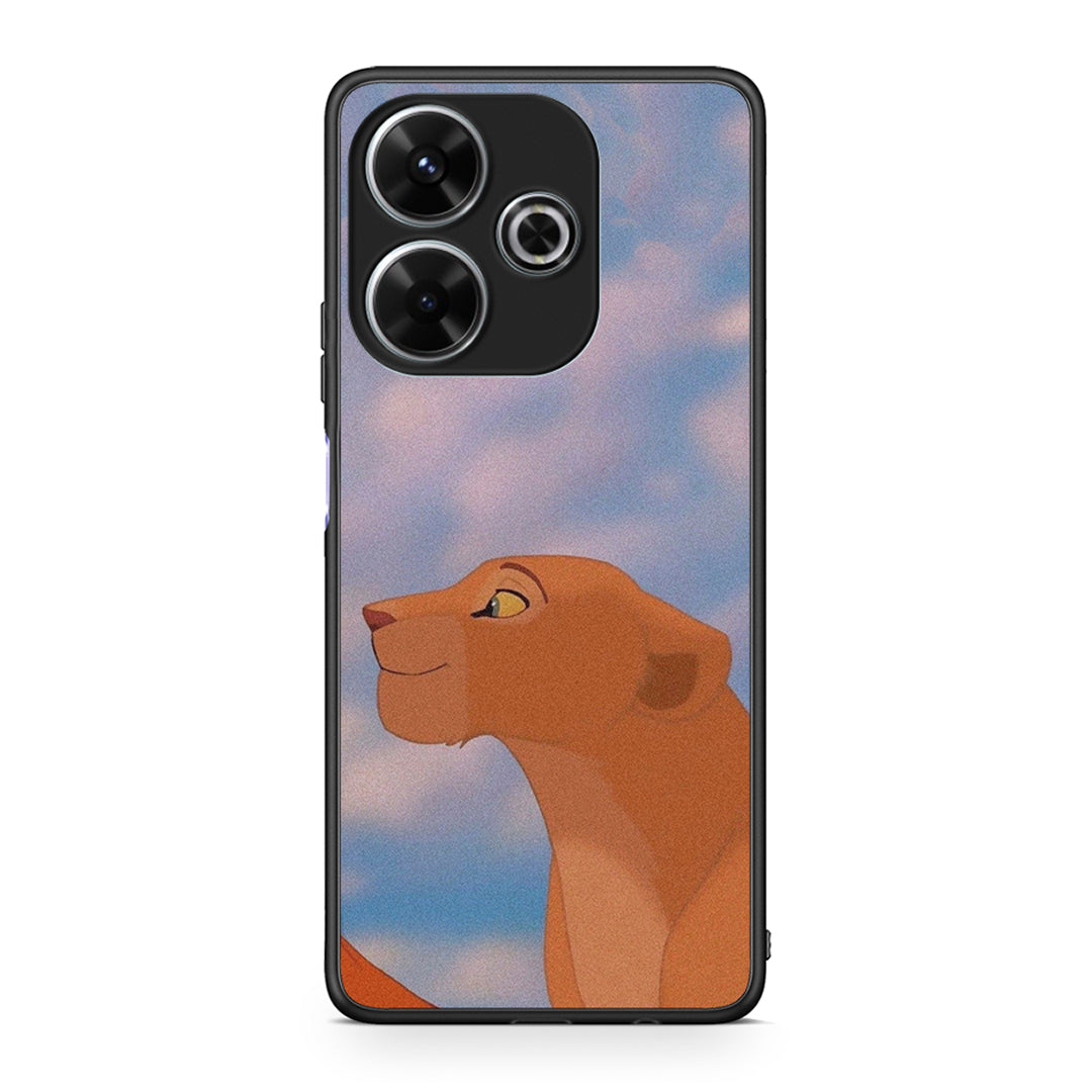 Xiaomi Redmi 13 Lion Love 2 Θήκη Αγίου Βαλεντίνου από τη Smartfits με σχέδιο στο πίσω μέρος και μαύρο περίβλημα | Smartphone case with colorful back and black bezels by Smartfits