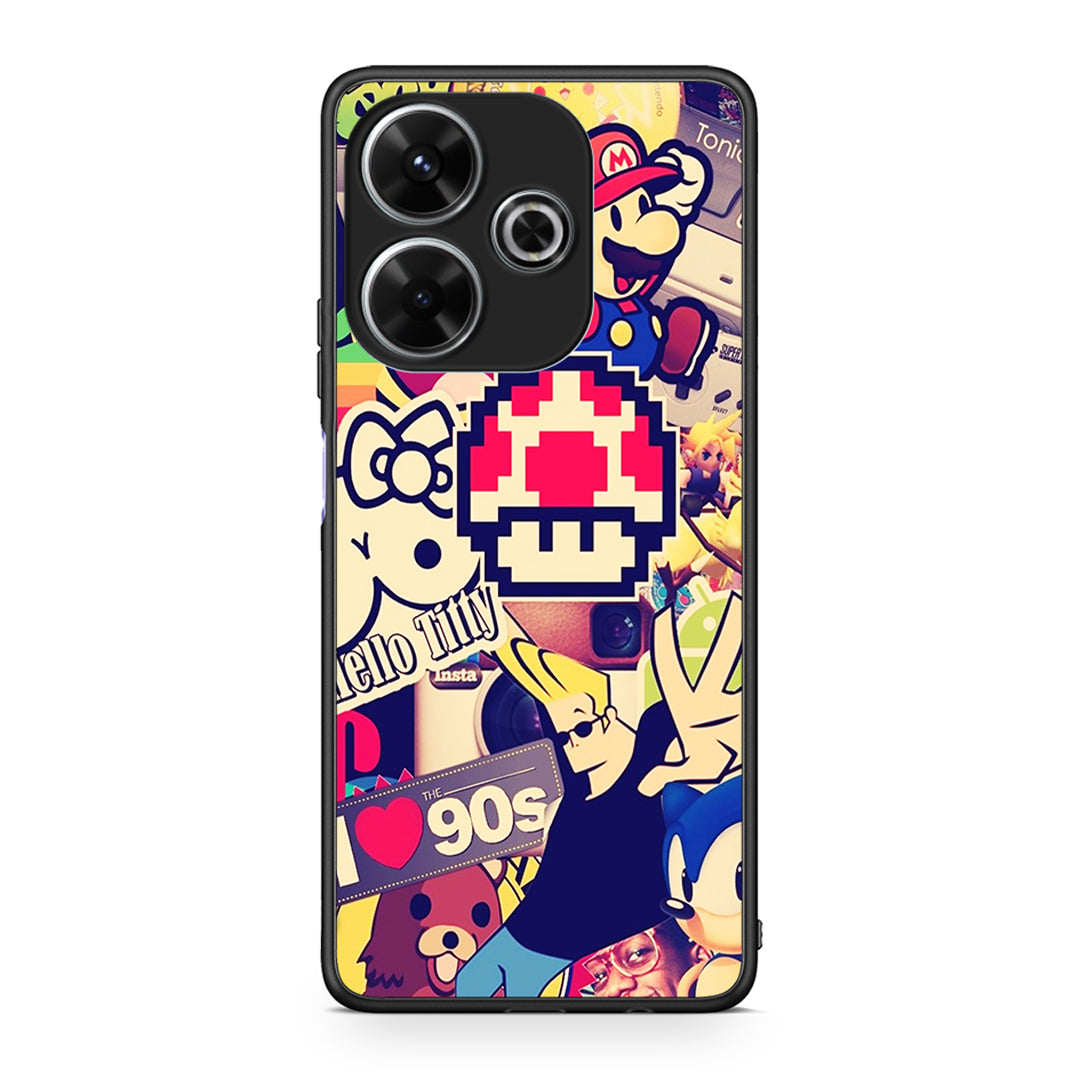 Xiaomi Redmi 13 Love The 90s θήκη από τη Smartfits με σχέδιο στο πίσω μέρος και μαύρο περίβλημα | Smartphone case with colorful back and black bezels by Smartfits