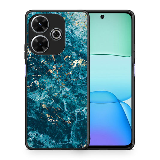 Θήκη Xiaomi Redmi 13 Marble Blue από τη Smartfits με σχέδιο στο πίσω μέρος και μαύρο περίβλημα | Xiaomi Redmi 13 Marble Blue case with colorful back and black bezels