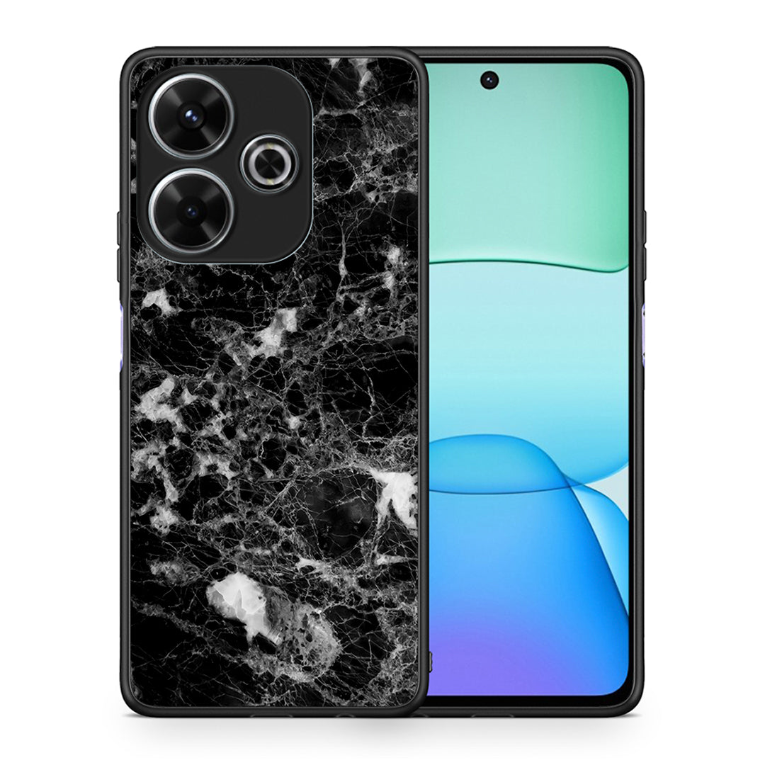 Θήκη Xiaomi Redmi 13 Male Marble από τη Smartfits με σχέδιο στο πίσω μέρος και μαύρο περίβλημα | Xiaomi Redmi 13 Male Marble case with colorful back and black bezels