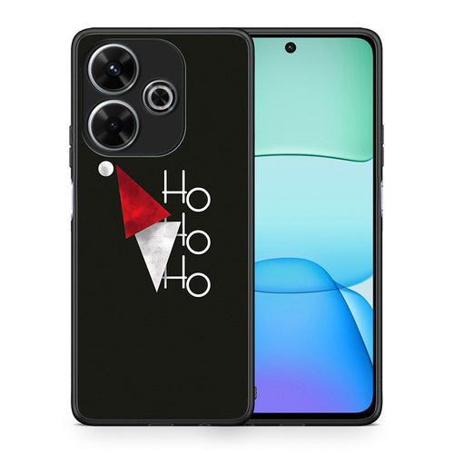 Θήκη Xiaomi Redmi 13 Minimal Christmas από τη Smartfits με σχέδιο στο πίσω μέρος και μαύρο περίβλημα | Xiaomi Redmi 13 Minimal Christmas case with colorful back and black bezels