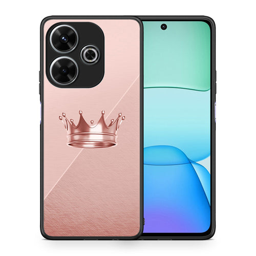 Θήκη Xiaomi Redmi 13 Crown Minimal από τη Smartfits με σχέδιο στο πίσω μέρος και μαύρο περίβλημα | Xiaomi Redmi 13 Crown Minimal case with colorful back and black bezels