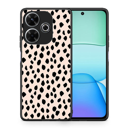 Θήκη Xiaomi Redmi 13 New Polka Dots από τη Smartfits με σχέδιο στο πίσω μέρος και μαύρο περίβλημα | Xiaomi Redmi 13 New Polka Dots case with colorful back and black bezels