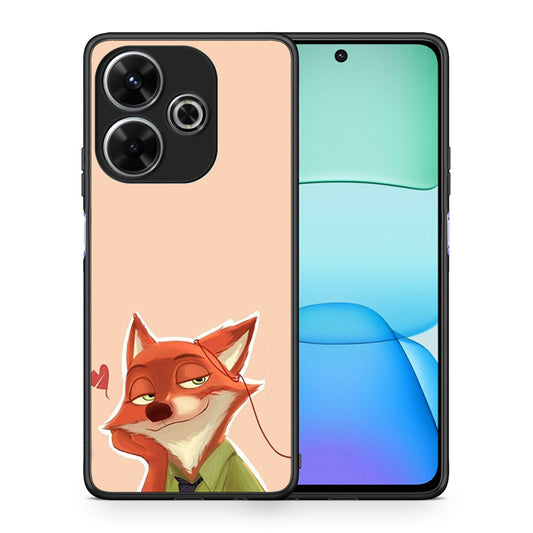 Θήκη Xiaomi Redmi 13 Nick Wilde And Judy Hopps Love 1 από τη Smartfits με σχέδιο στο πίσω μέρος και μαύρο περίβλημα | Xiaomi Redmi 13 Nick Wilde And Judy Hopps Love 1 case with colorful back and black bezels