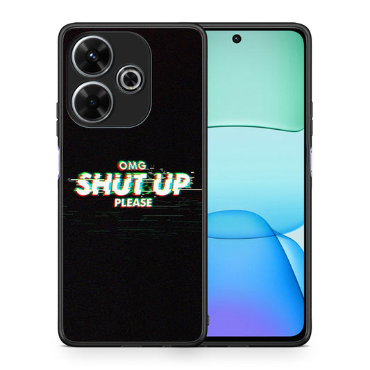 Θήκη Xiaomi Redmi 13 OMG ShutUp από τη Smartfits με σχέδιο στο πίσω μέρος και μαύρο περίβλημα | Xiaomi Redmi 13 OMG ShutUp case with colorful back and black bezels