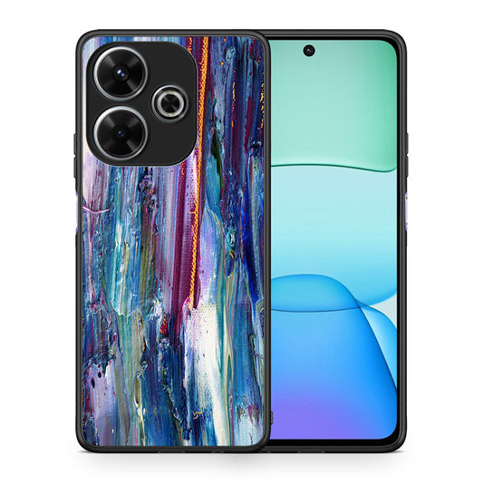 Θήκη Xiaomi Redmi 13 Winter Paint από τη Smartfits με σχέδιο στο πίσω μέρος και μαύρο περίβλημα | Xiaomi Redmi 13 Winter Paint case with colorful back and black bezels