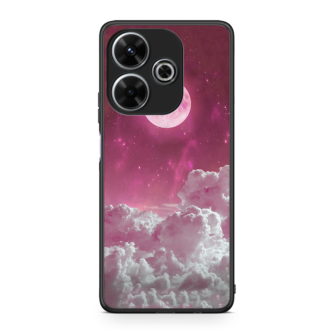 Xiaomi Redmi 13 Pink Moon Θήκη από τη Smartfits με σχέδιο στο πίσω μέρος και μαύρο περίβλημα | Smartphone case with colorful back and black bezels by Smartfits