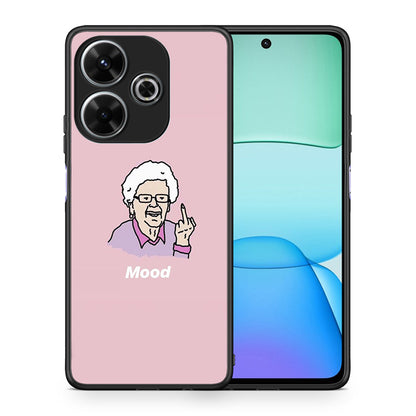 Θήκη Xiaomi Redmi 13 Mood PopArt από τη Smartfits με σχέδιο στο πίσω μέρος και μαύρο περίβλημα | Xiaomi Redmi 13 Mood PopArt case with colorful back and black bezels