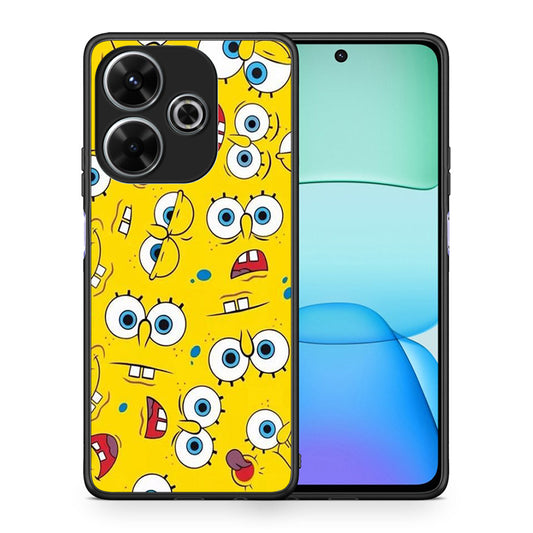 Θήκη Xiaomi Redmi 13 Sponge PopArt από τη Smartfits με σχέδιο στο πίσω μέρος και μαύρο περίβλημα | Xiaomi Redmi 13 Sponge PopArt case with colorful back and black bezels