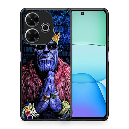 Θήκη Xiaomi Redmi 13 Thanos PopArt από τη Smartfits με σχέδιο στο πίσω μέρος και μαύρο περίβλημα | Xiaomi Redmi 13 Thanos PopArt case with colorful back and black bezels